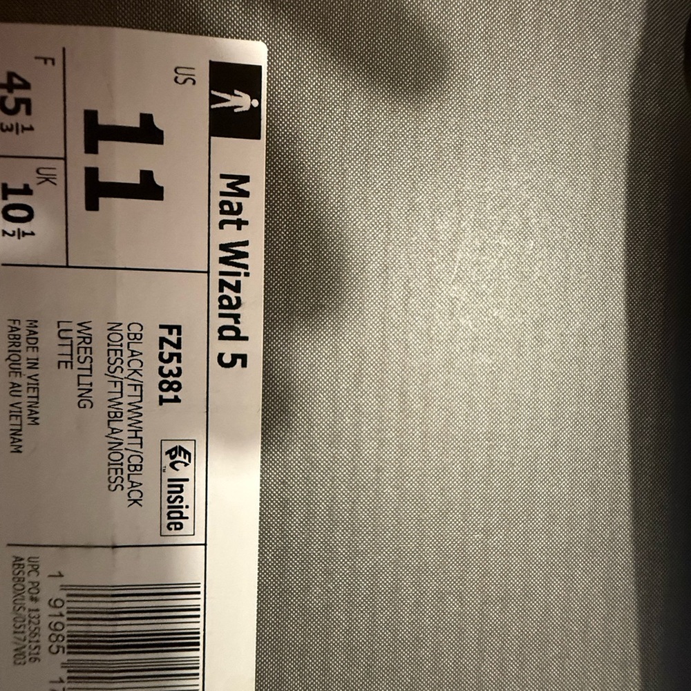 ADIDAS MAT WIZARD 5 WRESTLING SHOES LIKE NEW! - Picture 4 of 5